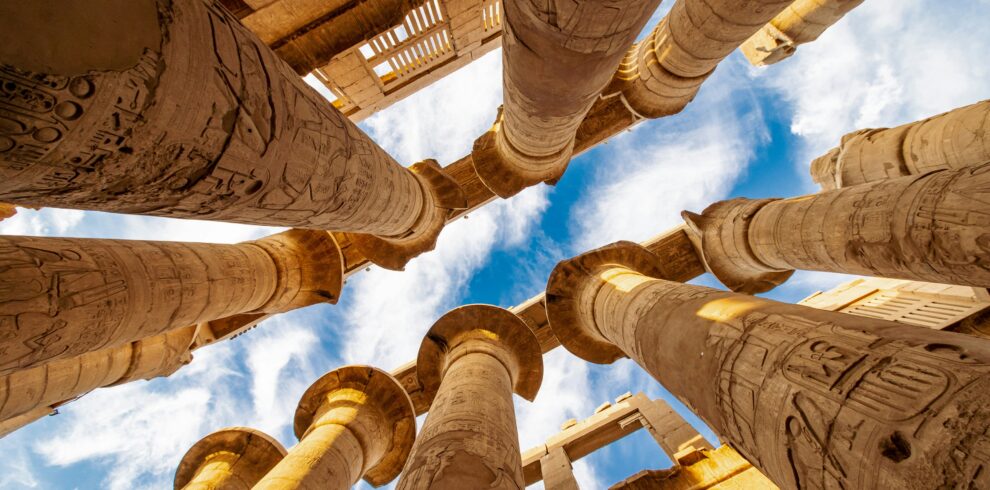 luxor temple sky view