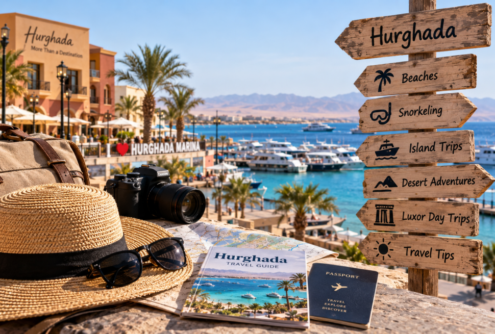 Hurghada travel guide with Red Sea marina, beaches and travel activities in Hurghada, Egypt
