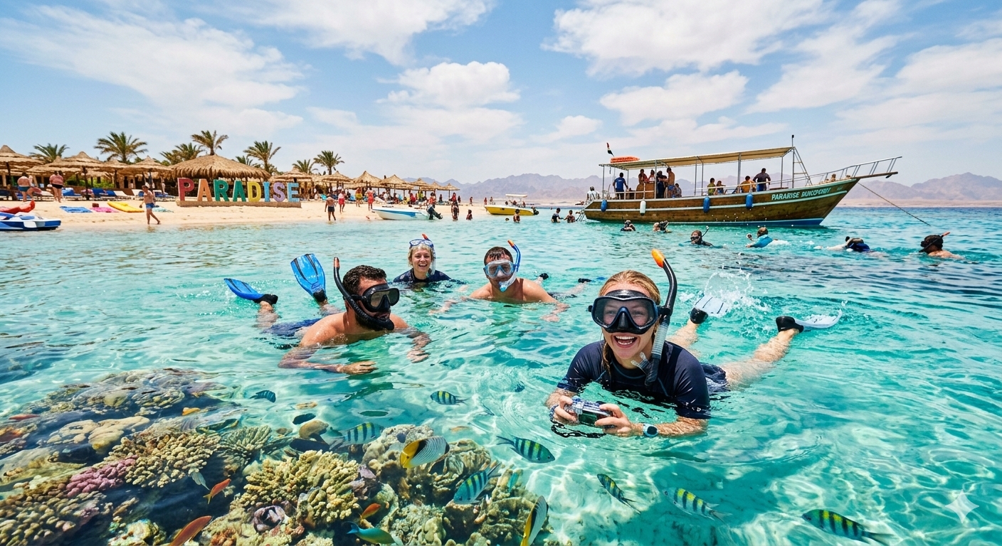 Hurghada Paradise Island Snorkeling Trip